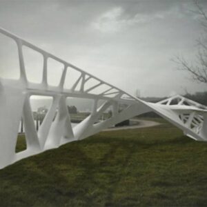 Betonskulptur i Aarhus eksperimentalkonstruktion Opticut